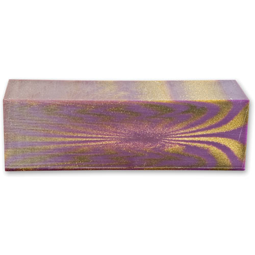 Purple/Gold Glitter Polyester Project Blank