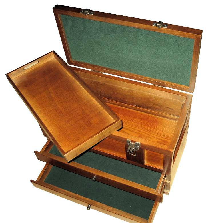 Two Drawer Tools & Accessories Wooden Toolbox SORRY OUT OF STOCK