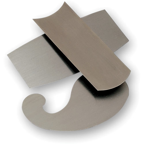 Veritas Super-Hard Curved Cabinet Scrapers - Set of 3 x 0.4mm ( 0.015")