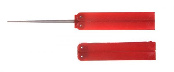 Eze-lap Folding Sharpener with Tapers shaft for serrated Blades