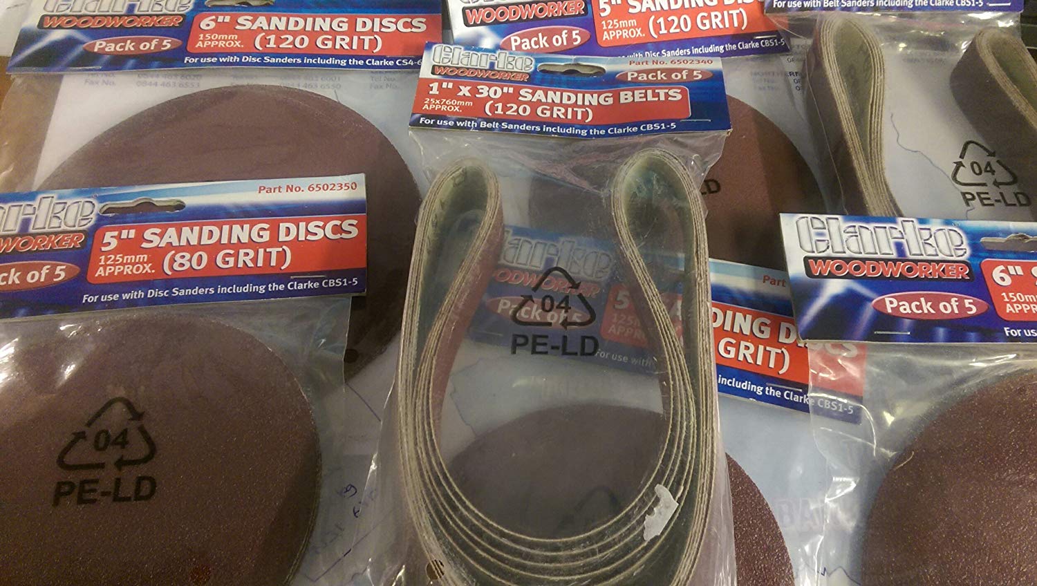 Clarke sanding belts outlet