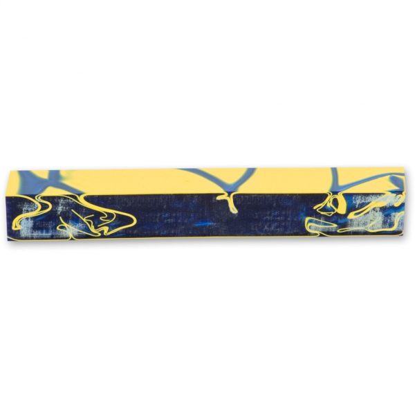Navy with Yellow Acrylic Pen Blank