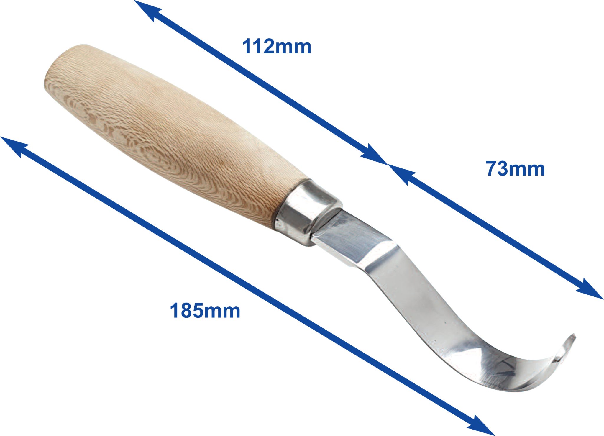 Beber BEBDEHK2 Shallow Profile Double Edged Hook Knife - Image 7