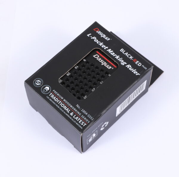 Dasqua Black-Red Plus L-Pocket Marking Ruler - Image 3