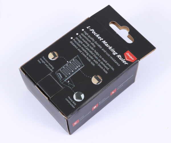 Dasqua Black-Red Plus L-Pocket Marking Ruler - Image 4