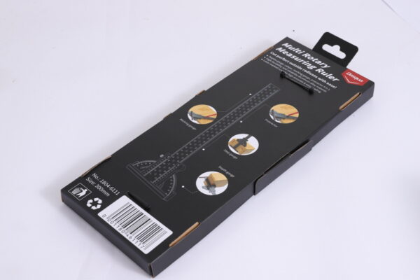 Dasqua Black-Red Plus Multi Rotary Measuring Ruler 300 MM Metric 1804-6111 - Image 5