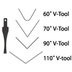 Flexcut SK413 Chisel - 30 degree  x 5/32"(4mm)