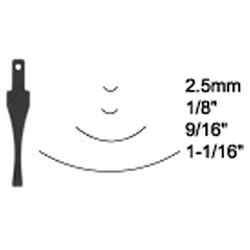 Flexcut SK401 Chisel - Sweep 5 x 9/16" (14mm)