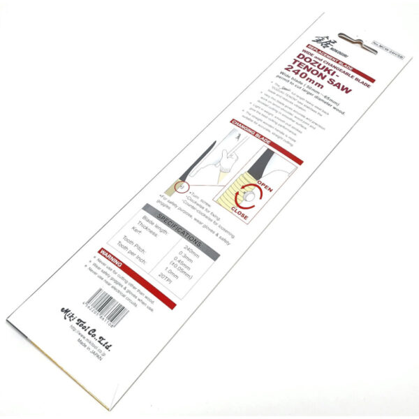 Shogun MCW24HRB Replacement Blade for Shogun Japanese Precision Deep Cut Dozuki Saw 240mm - Image 2
